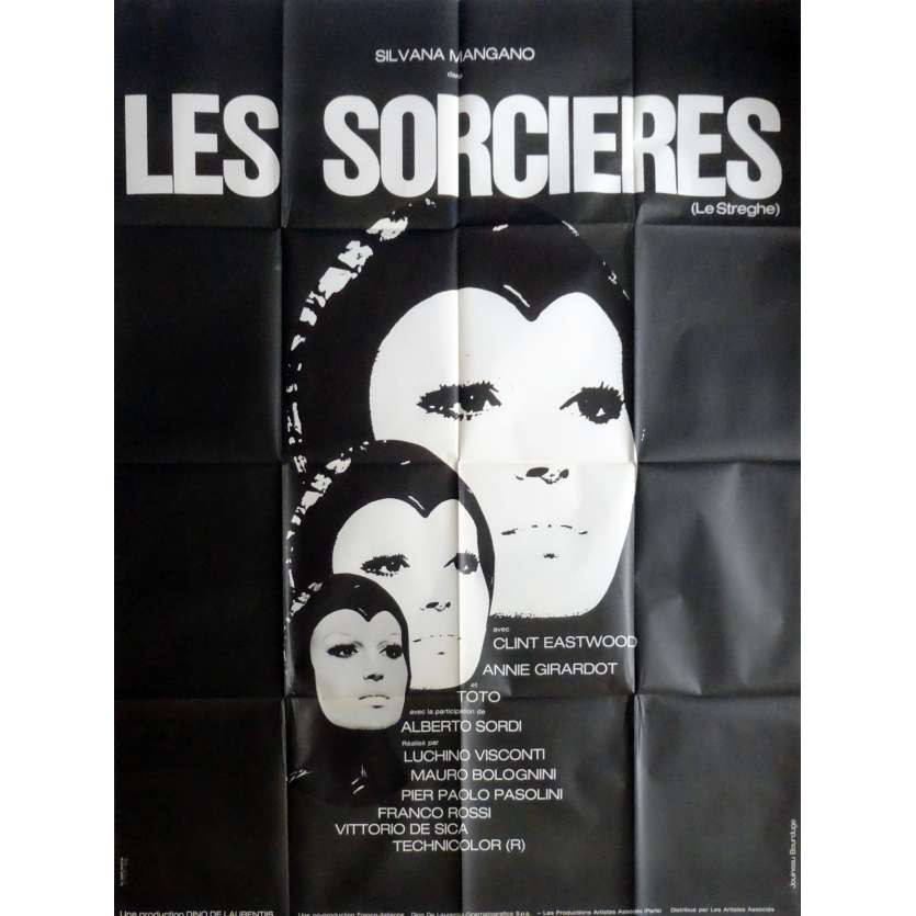 THE WITCHES Movie Poster 47x63 in. French - 1967 - Pier Paolo Pasolini, Silvana Mangano