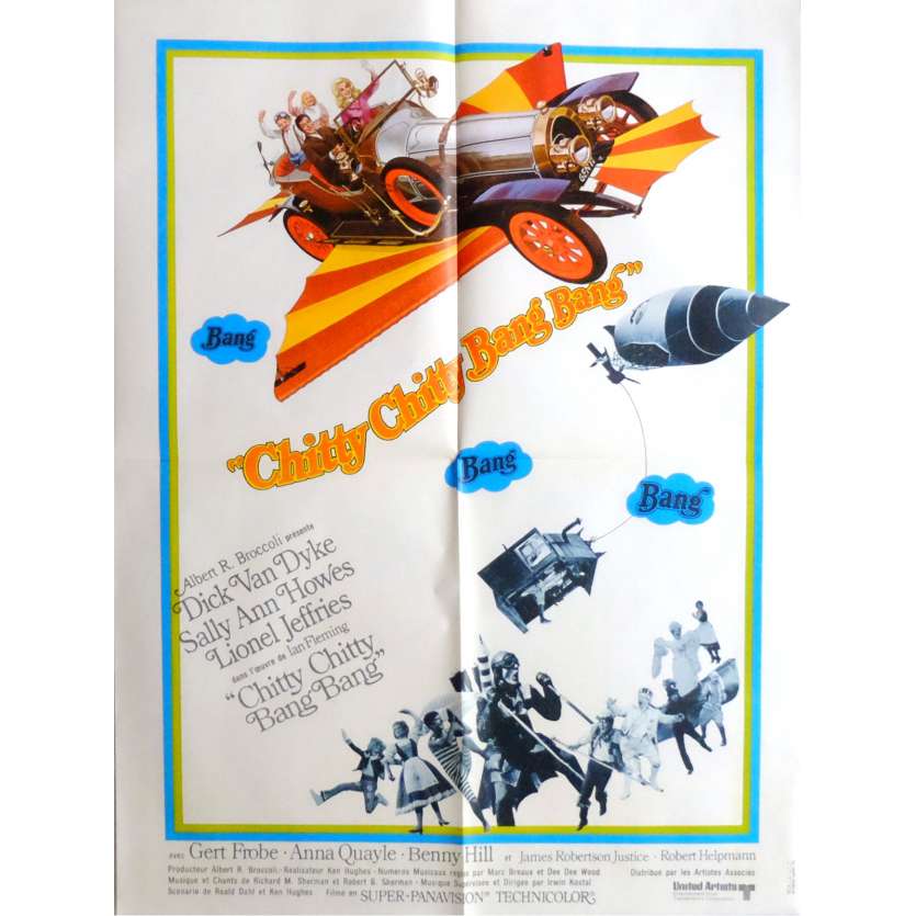 CHITTY CHITTY BANG BANG Movie Poster  23x32 in. French - 1968 - Ken Hughes, Dick Van Dyke