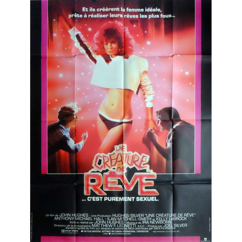 WEIRD SCIENCE Movie Poster 47x63 in. French - 1985 - John Hugues, Anthony Michael Hall