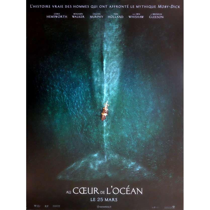 AU CŒUR DE L'OCEAN Affiche de film 40x60 cm - 2015 - Chris Hemsworth, Ron Howard