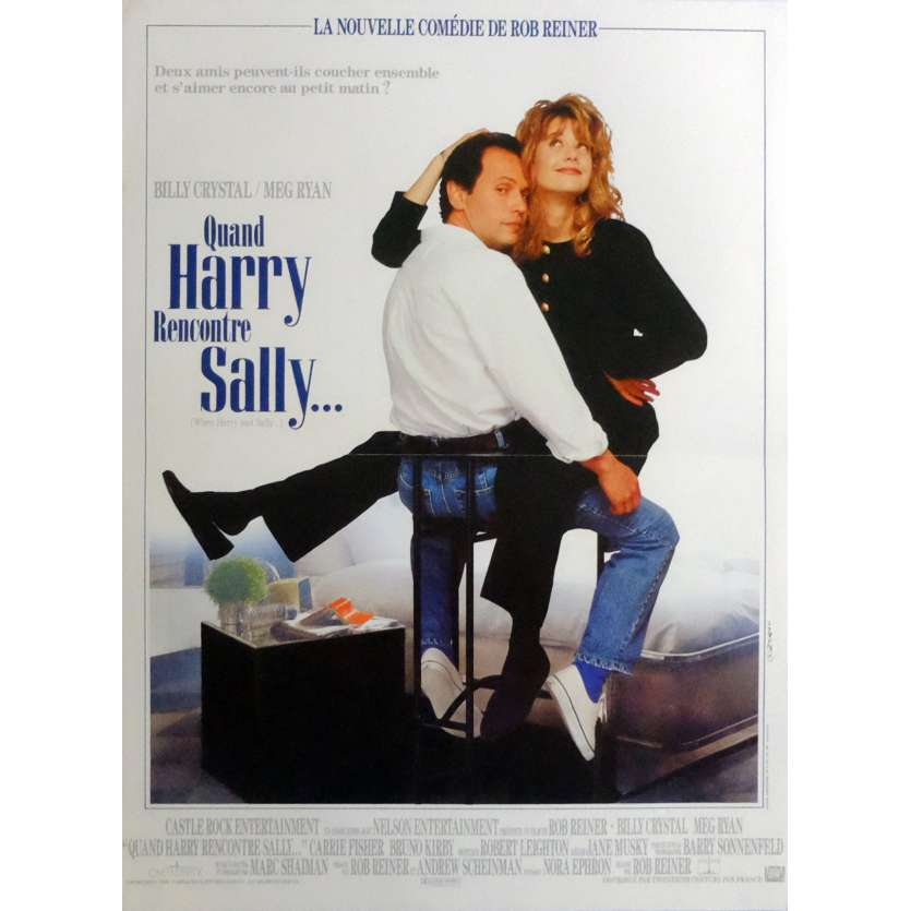 QUAND HARRY RENCONTRE SALLY Affiche de film 40x60 - 1989 - Billy Crystal, Meg Ryan, Rob Reiner