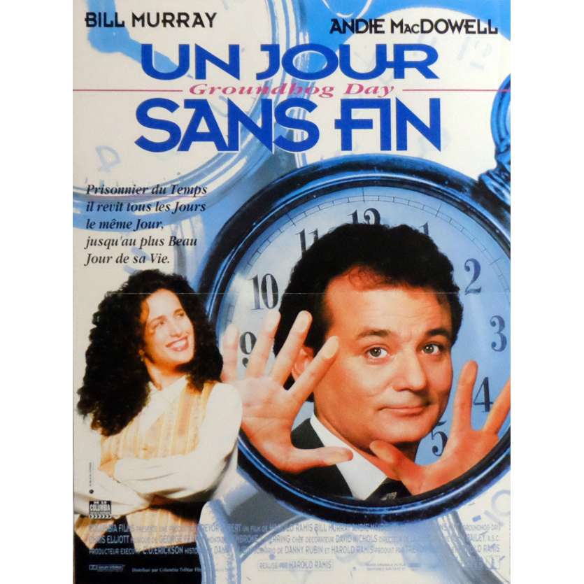 UN JOUR SANS FIN Affiche de film 40x60 cm - 1993 - Bill Murray, Harold Ramis