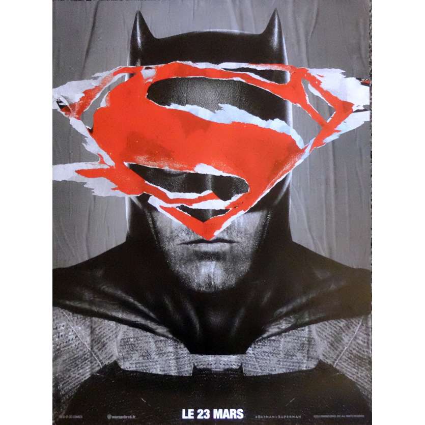 BATMAN VS SUPERMAN Affiche de film BT Style 40x60 cm - 2016 - Ben Affleck, Zack Snyder