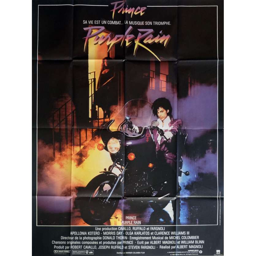 PURPLE RAIN Affiche de film 120x160 cm - 1984 - Prince, Albert Magnoli
