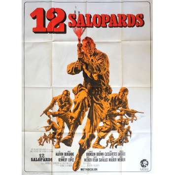 LES 12 SALOPARDS Affiche de film 120x160 - 1967 - Lee Marvin, Robert Aldrich LES 12 SALOPARDS Affiche de film 120x160 - 1967 - Lee Marvin, Robert Aldrich
