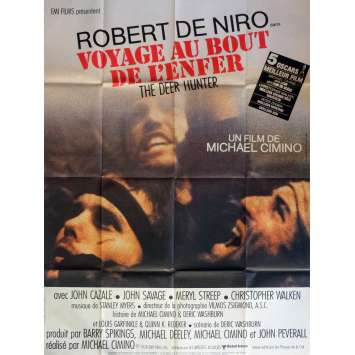 VOYAGE AU BOUT DE L'ENFER Affiche de film Française 120x160 - 1979 - de Niro, Walken, Deer Hunter