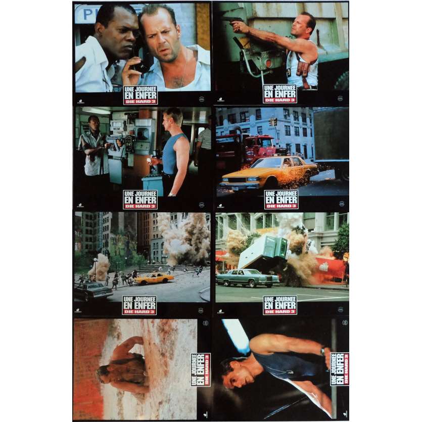 DIE HARD WITH A VENGEANCE Lobby Cards x8 9x12 in. French - 1995 - John McTiernan, Bruce Willis
