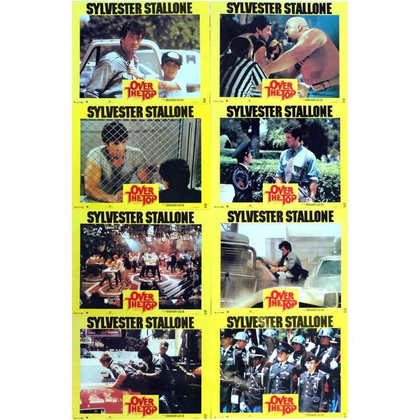 OVER THE TOP Photos de film x8 21x30 cm - 1987 - Sylvester Stallone, Menahem Golan