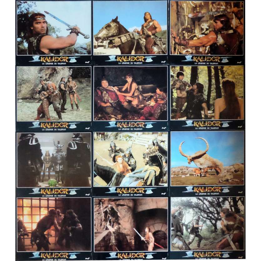 KALIDOR Lobby Cards x12 9,5x12 in. French - 1985 - Richard Fleisher, Arnold Schwarzenegger