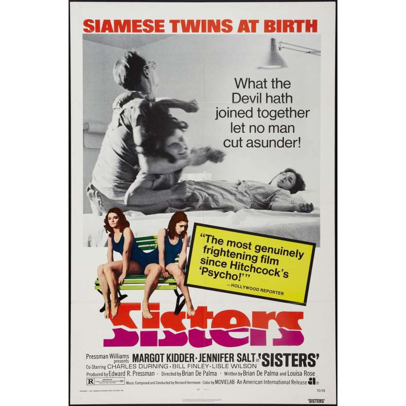 SISTERS Brian de Palma Margot Kidder Poster One Sheet (27" X 41")