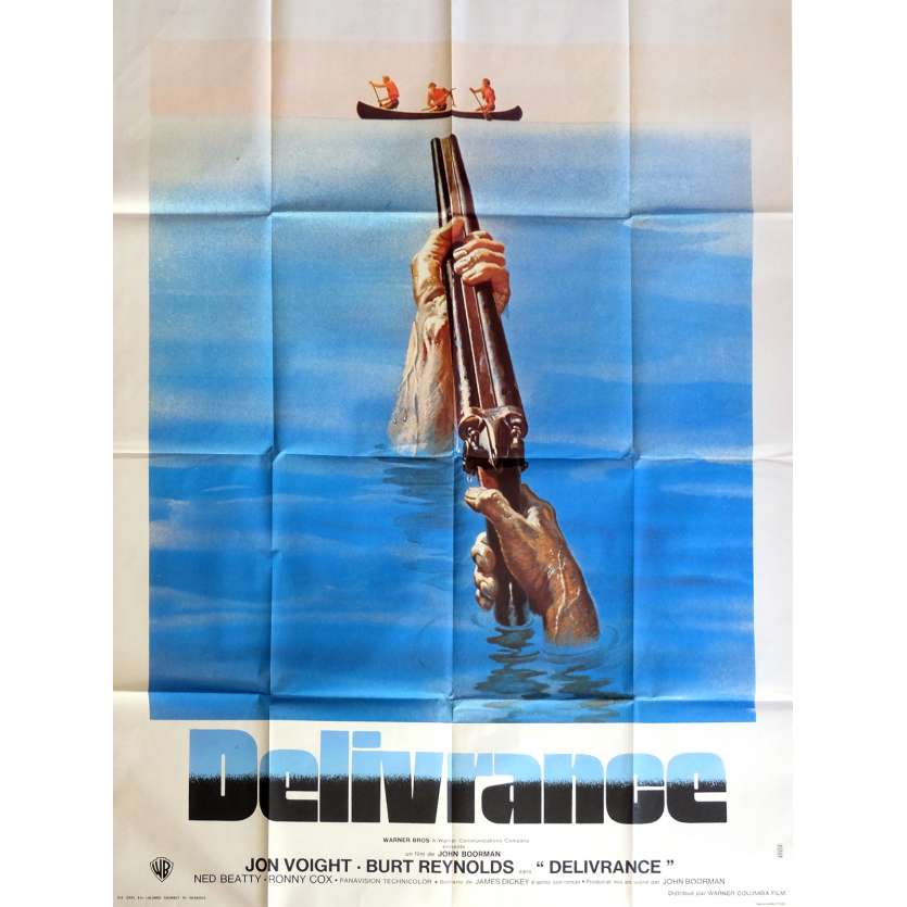 DELIVERANCE Movie Poster 47x63 in. French - 1972 - John Boorman, Burt Reynolds