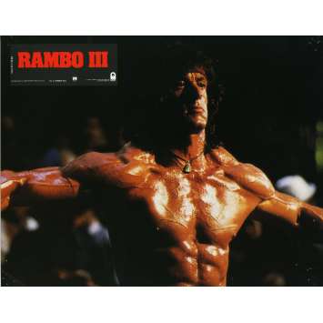 RAMBO 3 Lobby Card N14 9x12 in. French - 1988 - Sylvester Stallone, Richard Crenna