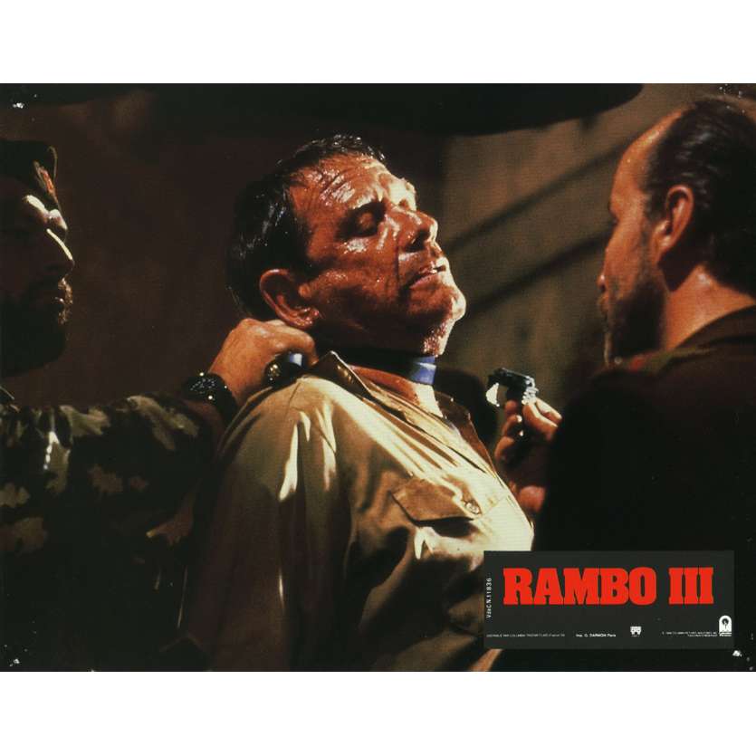 RAMBO 3 Lobby Card N13 9x12 in. French - 1988 - Sylvester Stallone, Richard Crenna