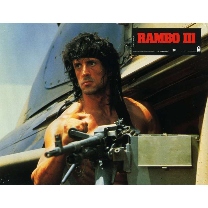 RAMBO 3 Lobby Card N12 9x12 in. French - 1988 - Sylvester Stallone, Richard Crenna