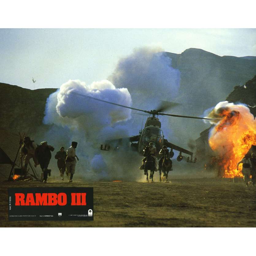 RAMBO 3 Lobby Card N8 9x12 in. French - 1988 - Sylvester Stallone, Richard Crenna