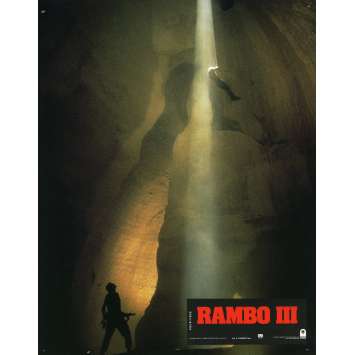 RAMBO 3 Lobby Card N4 9x12 in. French - 1988 - Sylvester Stallone, Richard Crenna