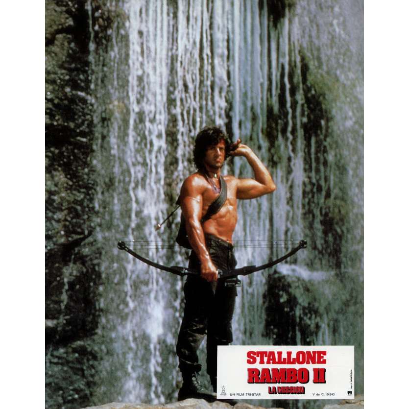RAMBO II Photo de film N5 21x30 cm - 1985 - Sylvester Stallone, George P. Cosmatos
