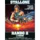 RAMBO 2 Affiche de film  40x60 - 1985 - Sylvester Stallone, George P. Cosmatos