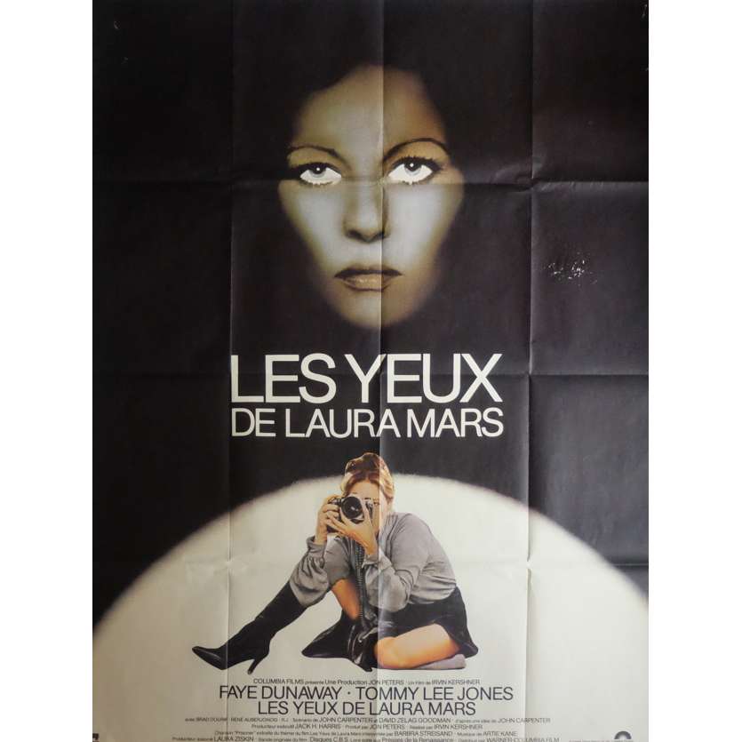 THE EYES OF LAURA MARS Movie Poster 47x63 in. French - 1978 - Irvin Keshner, Faye Dunaway