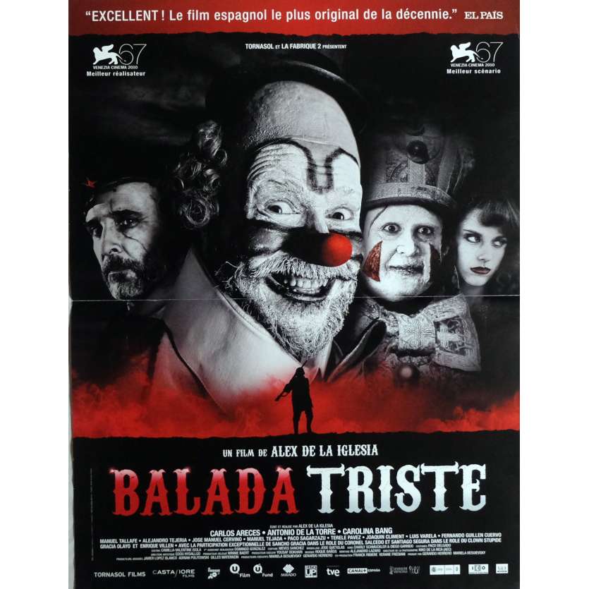 THE LAST CIRCUS Movie Poster  15x21 in. French - 2010 - Alex de la Iglesia, Carlos Areces