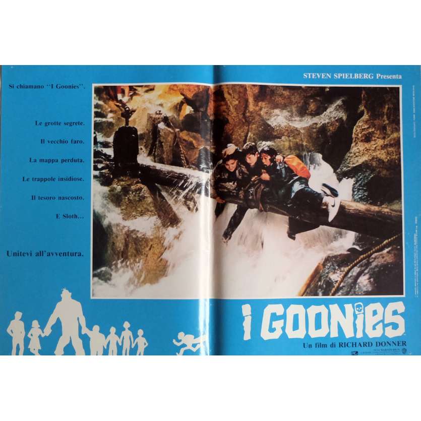 THE GOONIES Photobusta Poster N4 15x21 in. Italian - 1985 - Richard Donner, Sean Astin
