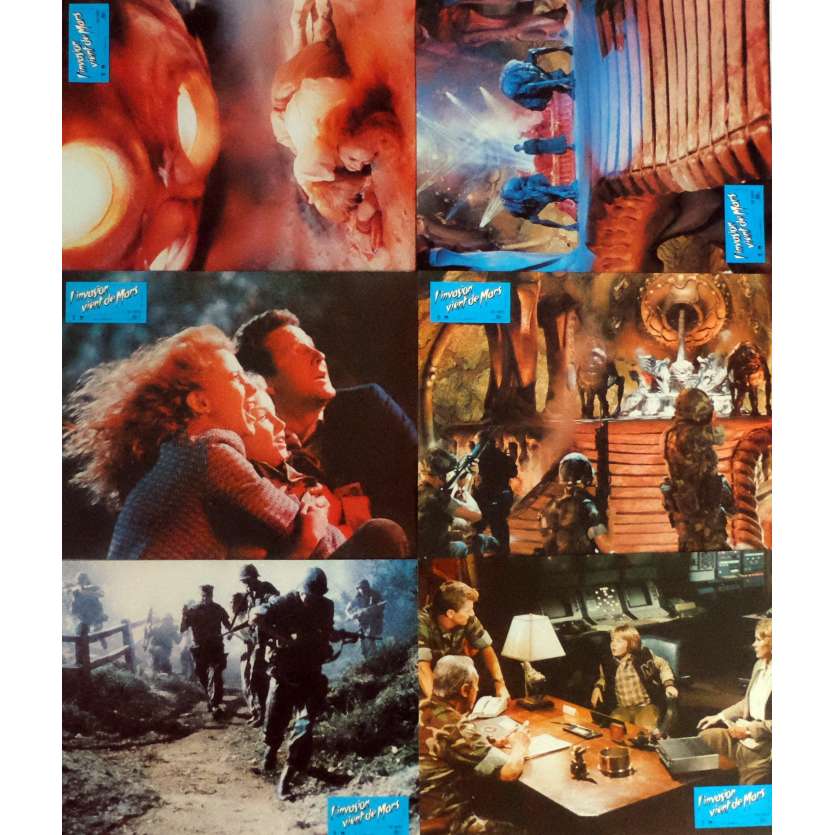 INVADERS FROM MARS Lobby Cards x6 9x12 in. French - 1986 - Tobe Hooper, Karen Black