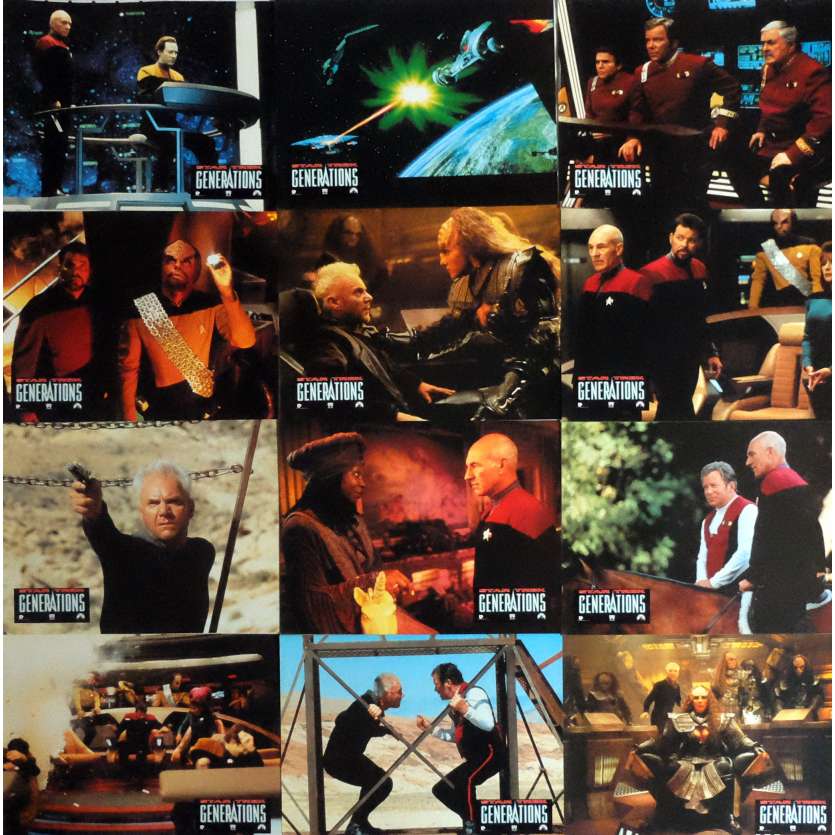 STAR TREK: GENERATIONS Lobby Cards x12 9x12 in. French - 1994 - David Carson, Patrick Stewart