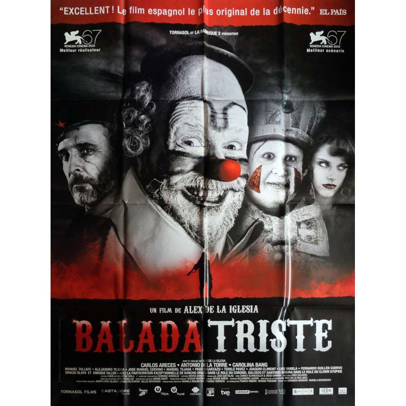 BALADA TRISTE Affiche de film 120x160 cm - 2010 - Carlos Areces, Alex de la Iglesia