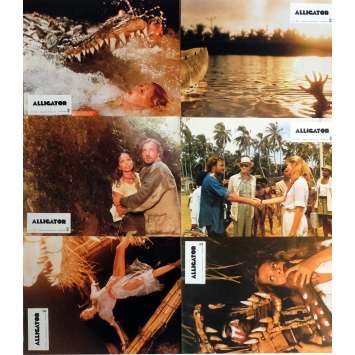 ALLIGATOR Lobby Cards Jeu A, x6 9x12 in. French - 1980 - Lewis Teague, Robert Forster