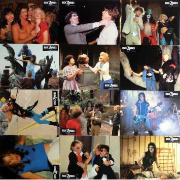 ROCK ZOMBIES Lobby Cards x12 9x12 in. French - 1985 - Krishna Shah, E. J. Curse