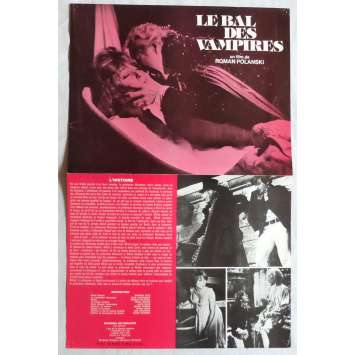 LE BAL DES VAMPIRES Synopsis 21x30 cm - 1967 - Sharon Tate, Roman Polanski