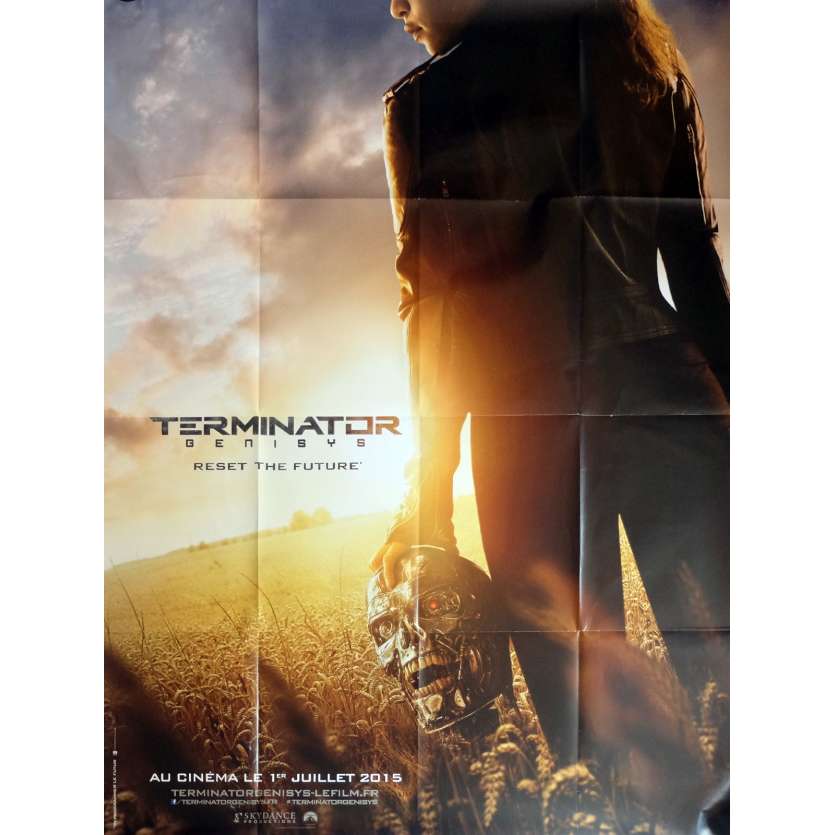 TERMINATOR GENESIS - Affiche de film pliée 120x160 - 2015 - Schwarzenegger