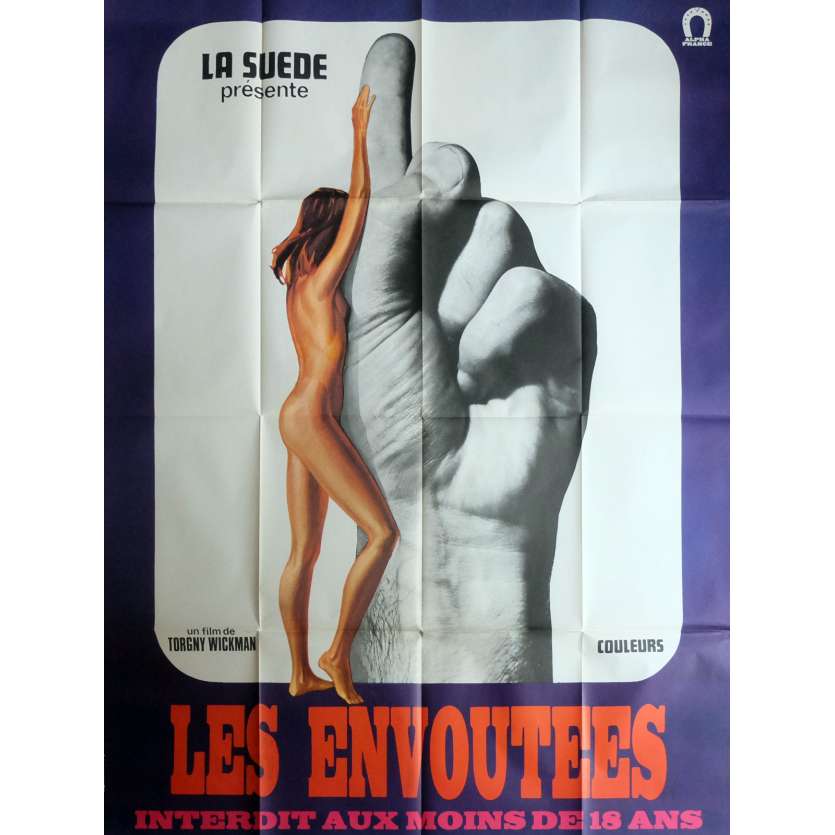 SENSUOUS SORCERESS Movie Poster 47x63 in. French - 1970 - Torgny Wickman, Hans Wahlgren