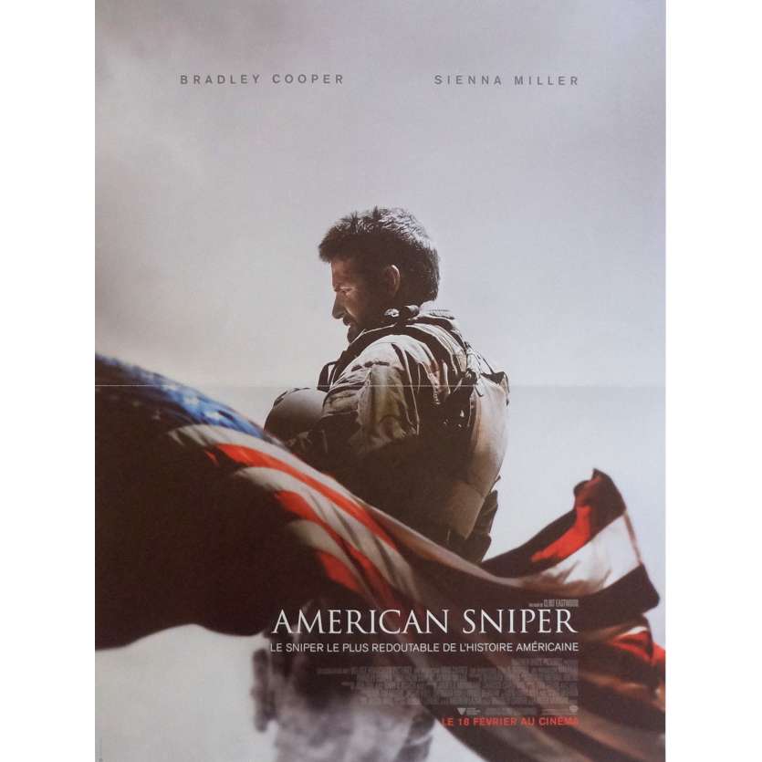 AMERICAN SNIPER Affiche de film 40x60 - 2014 - Bradley Cooper, Clint Eastwood