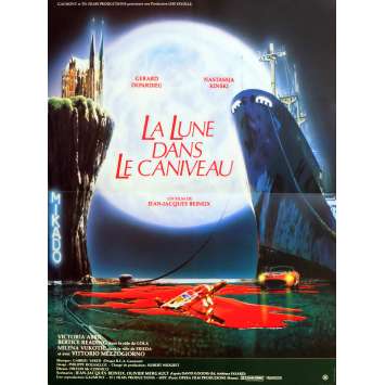 LA LUNE DANS LE CANIVEAU Affiche de film 40x60 - 1983 - Gérard Depardieu, Jean-Jacques Beineix