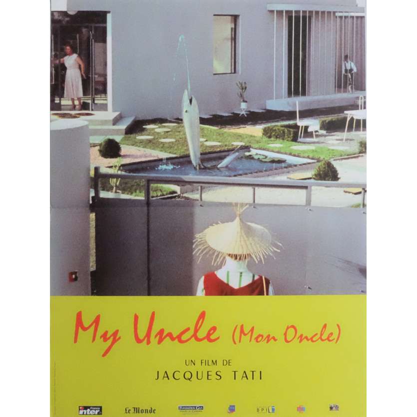 MON ONCLE Movie Poster 15x21 in. French - R2000 - Jacques Tati, Jean-Pierre Zola