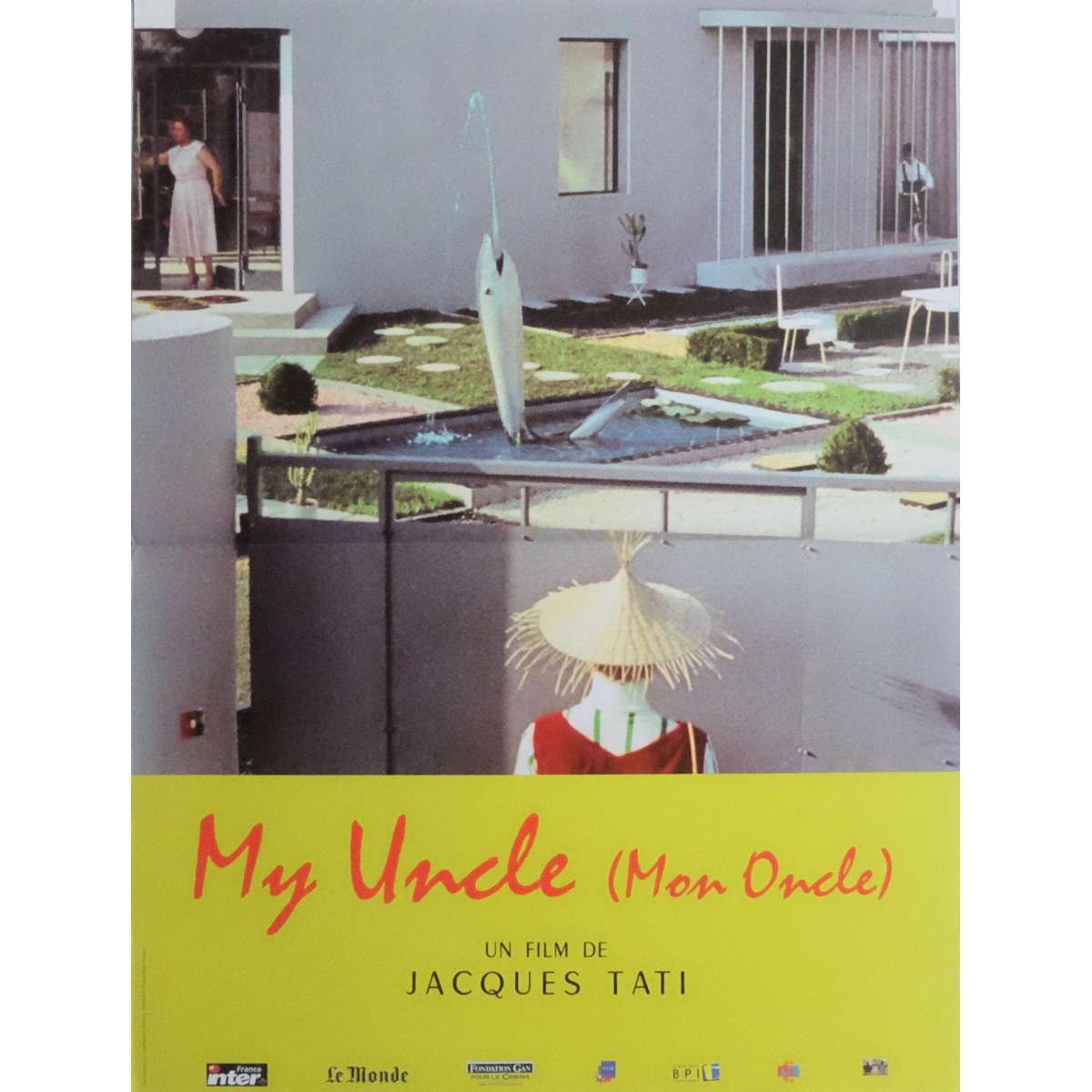 Mon oncle by Jacques Tati vintage movie poster print