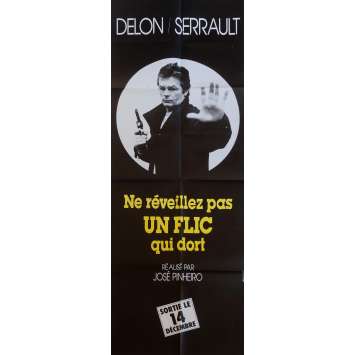 NE REVEILLEZ PAS UN FLIC QUI DORT Affiche de film AD 60x160 cm - 1988 - Alain Delon, José Pinheiro