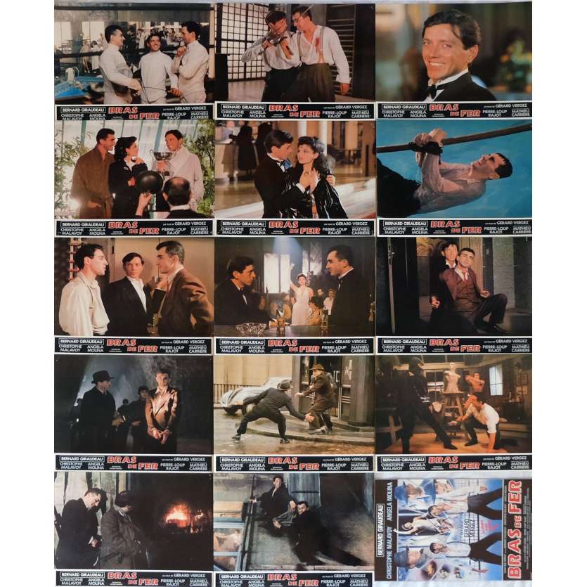 BRAS DE FER Lobby Cards x14, programme 9x12 in. French - 1985 - Gérard Vergez, Bernard Giraudeau