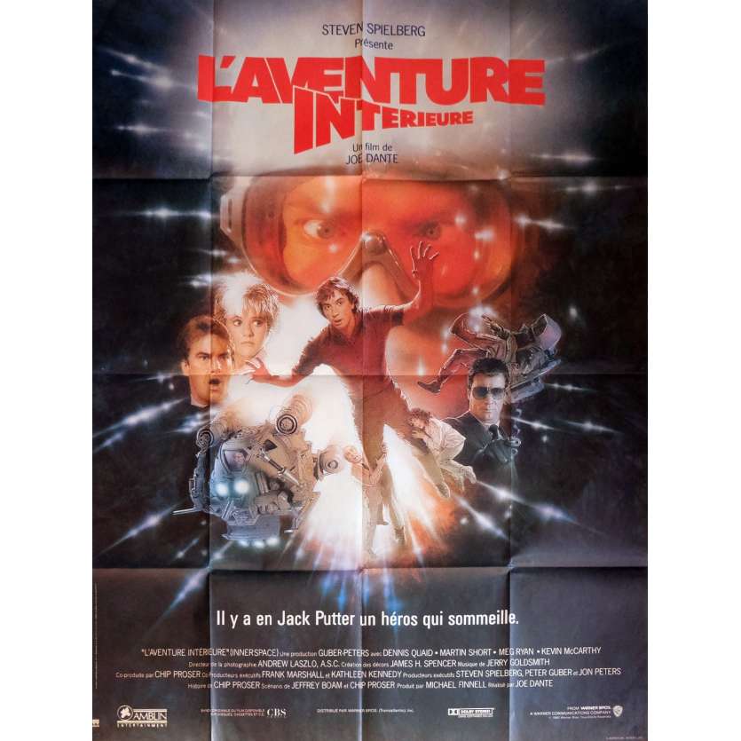 INNERSPACE French Movie Poster 47x63 '87 Dennis Quaid, Joe Dante