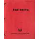 THE THING Movie Script 9x12 in. USA - 1982 - John Carpenter, Kurt Russel