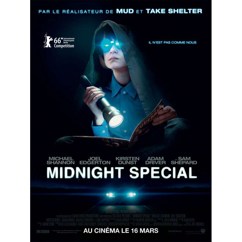 MIDNIGHT SPECIAL Affiche de film 40x60 cm - 2016 - Kirsten Dunst, Jeff Nichols