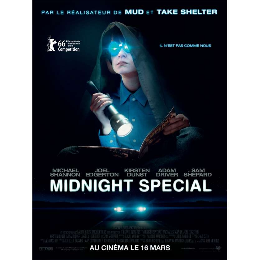 MIDNIGHT SPECIAL Movie Poster 15x21 in. French - 2016 - Jeff Nichols, Kirsten Dunst