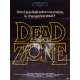 DEAD ZONE Affiche de film 120x160 - 1983 - Christopher Walken, David Cronenberg