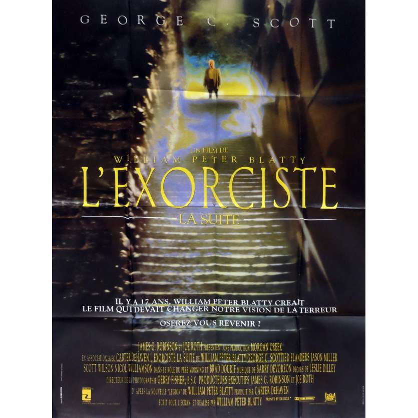 THE EXORCIST III Movie Poster 47x63 in. French - 1990 - William Peter Blatty, Brad Dourif