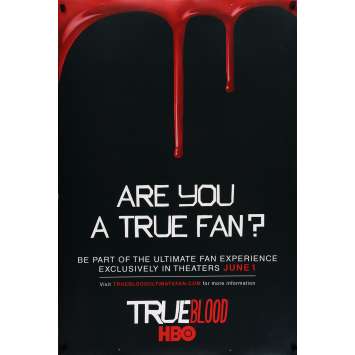 TRUE BLOOD Movie Poster 29x41 in. USA - 2008 - Alan Ball, Anna Paquin