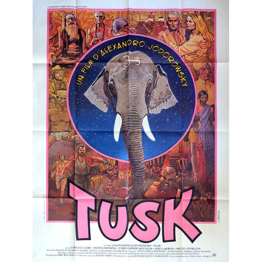 TUSK Affiche de film 120x160 cm - 1980 - Cyrielle Clair, Alejandro Jodorowsky