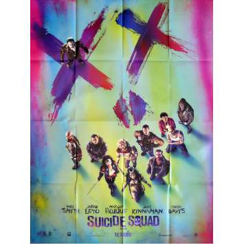 SUICIDE SQUAD Affiche de film Adv. 120x160 cm - 2016 - Margot Robbie, David Ayer