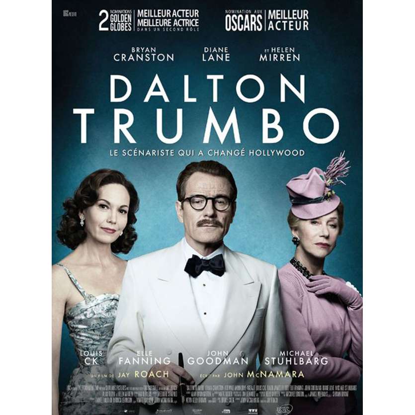 DALTON TRUMBO Movie Poster 15x21 in. - 2016 - Jay Roach, Bryan Cranston