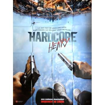 HARDCORE HENRY Affiche de film 120x160 cm - 2016 - Eli Roth, Ilya Naishuller